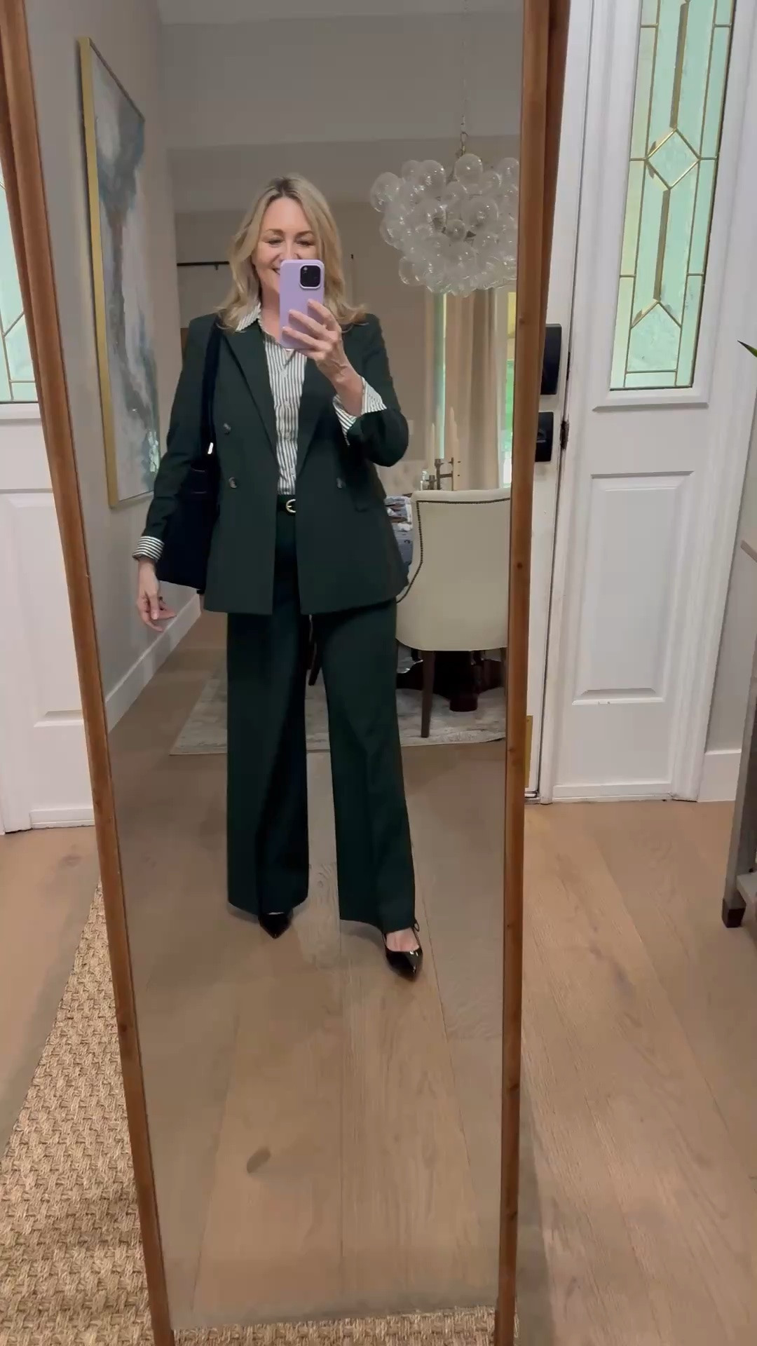 Beautiful forest green suit, work outfit, executive look, full outfit over 50, professional workwear

#LTKWorkwear #LTKSeasonal #LTKdayinmylife
