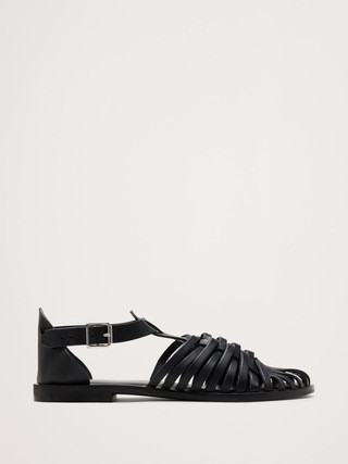 Braided Italian Leather Fisherman Sandal | Banana Republic (US)