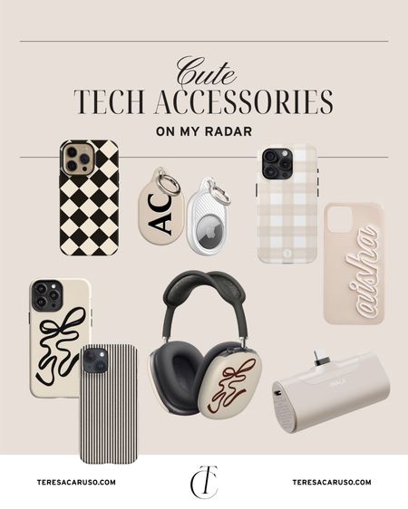 Cute tech accessories on my radar 

iPhone cases, monogram phone cases, portable phone charger, AirPod max cover 

#LTKFindsUnder100 #LTKStyleTip #LTKFindsUnder50