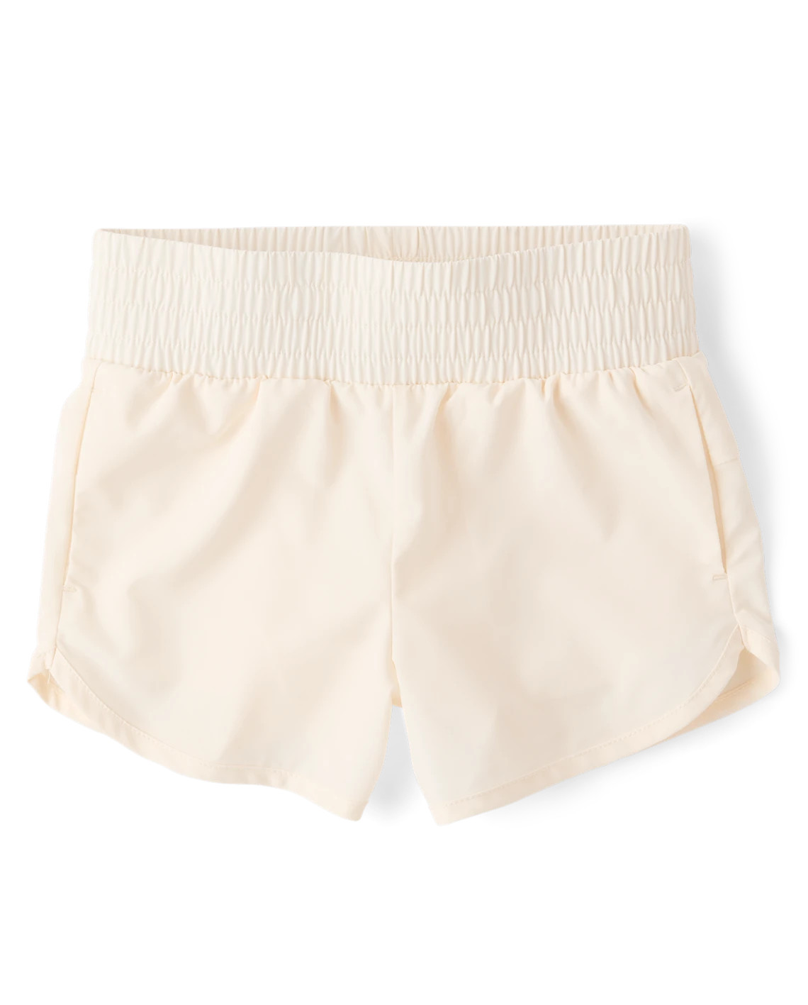 Girls Quick Dry Lined Dolphin Shorts - white | The Children's Place