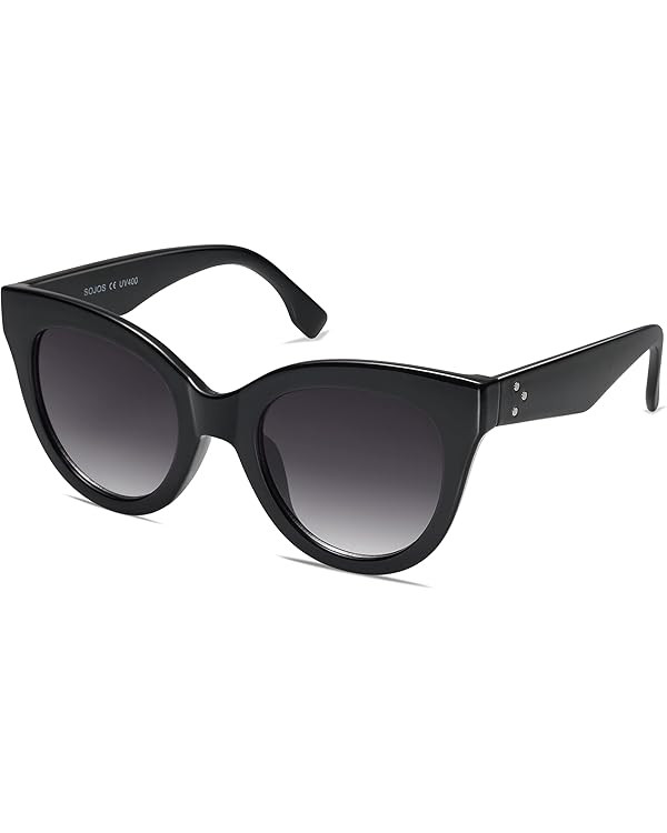 SOJOS Retro Oversized Cateye Sunglasses for Women Large Vintage Trendy Shades SJ2074 | Amazon (US)
