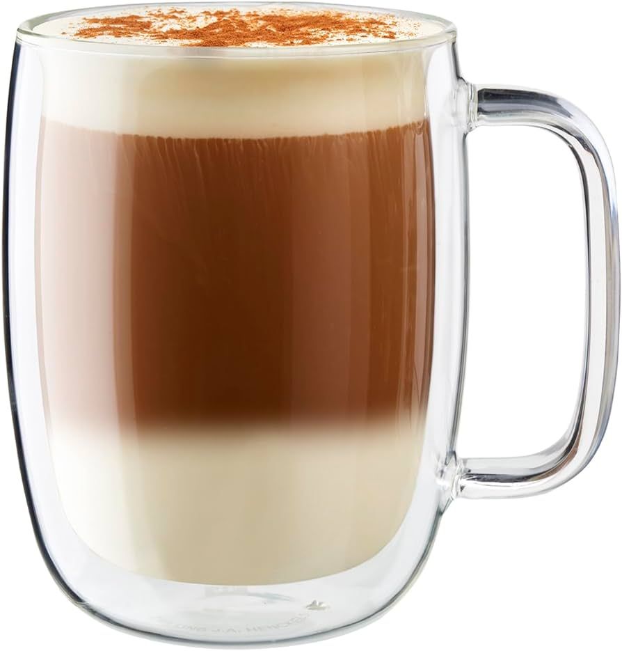 ZWILLING J.A. Henckels Glass Latte Mug Set, 2 Count (Pack of 1) | Amazon (US)