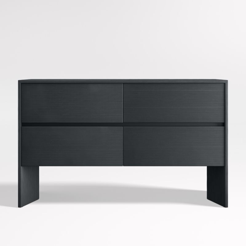 Mataro Black 4-Drawer Dresser + Reviews | Crate & Barrel | Crate & Barrel