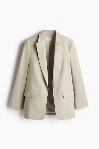 H & M - Lyocell-Blend Blazer - Brown | H&M (US + CA)