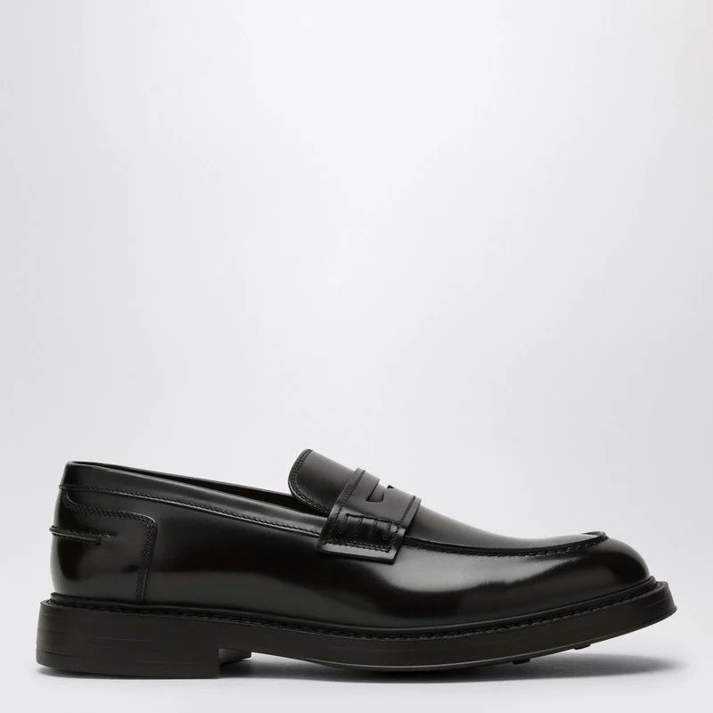 Doucal's Men's Leather Loafer in Brown | Size 40.5 | DU2726BRUXUF007 | LOZURI