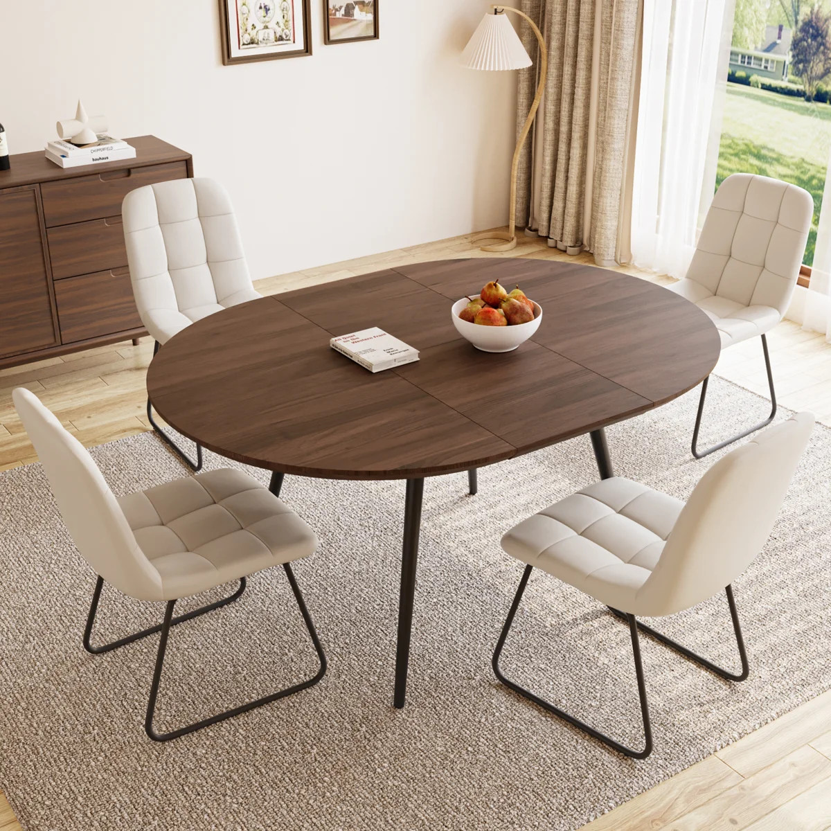 Dining Table Set, Modern Kitchen Table Set For Kitchen, Dining Room(1 Table 4 Chairs) | Wayfair North America
