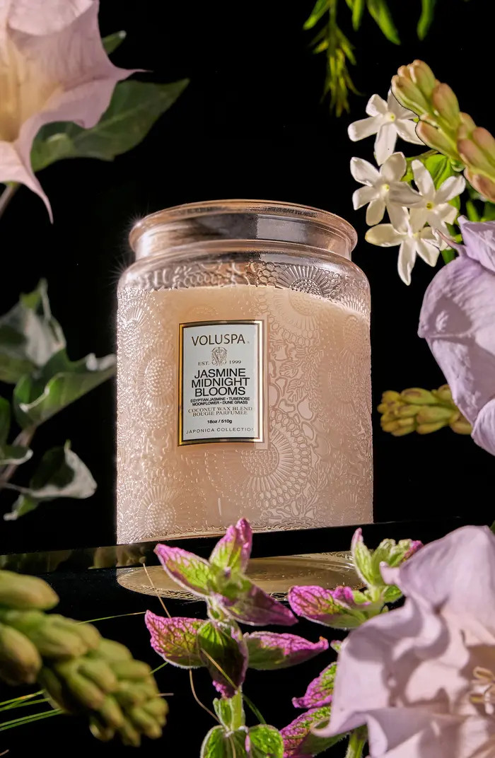 Jasmine Midnight Blooms Large Jar Candle | Nordstrom