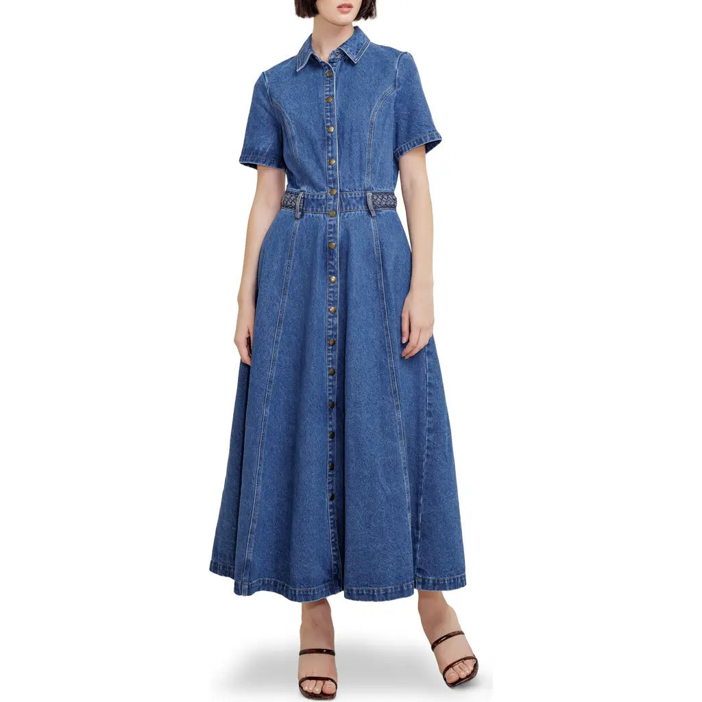FREEMARKET Denim Maxi Dress in Denim Blue at Nordstrom, Size Small | Nordstrom