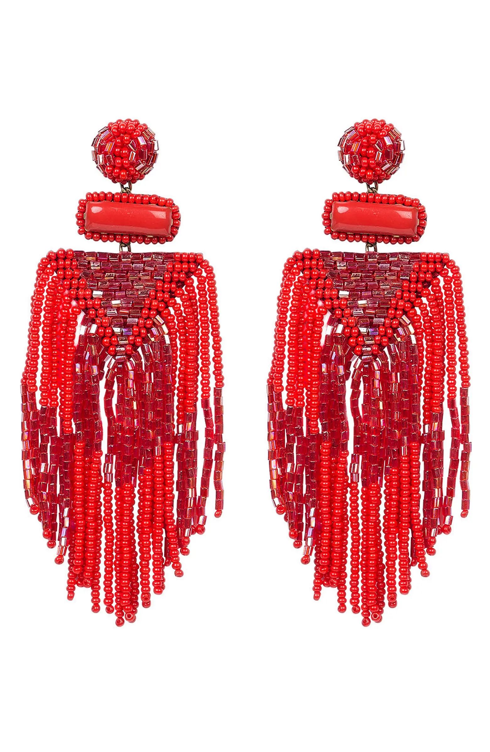 Jody Beaded Tassel Earrings | Nordstrom