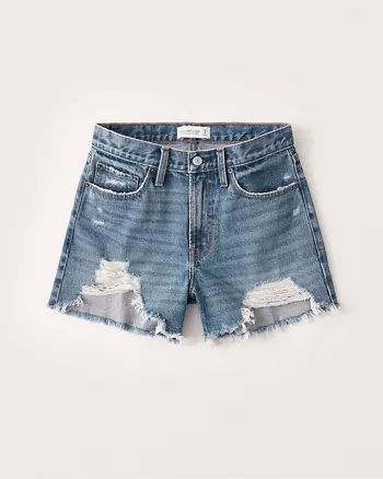 Mid Rise Boyfriend Shorts | Abercrombie & Fitch US & UK