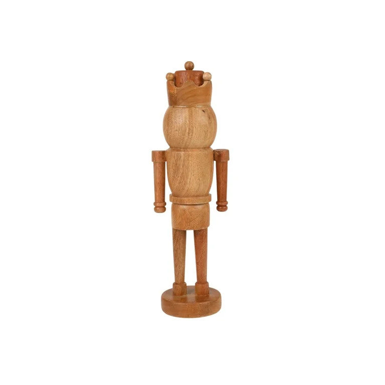 Wood Decorative Nutcracker, Natural Brown, 16&quot;, by Holiday Time | Walmart (US)