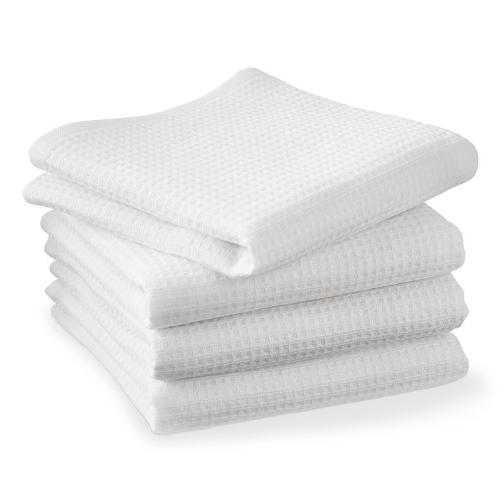 Williams Sonoma Super Absorbent Waffle Weave Towels, Set of 4 | Williams-Sonoma