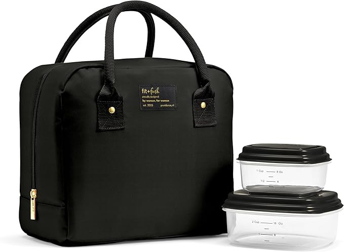 Fit & Fresh Lunch Bag For Women, Insulated Womens Lunch Bag For Work, Leakproof & Stain-Resistant... | Amazon (US)