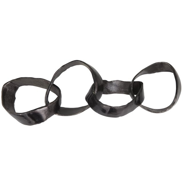 20" x 4" Black Aluminum Chain Sculpture, by The Novogratz | Walmart (US)