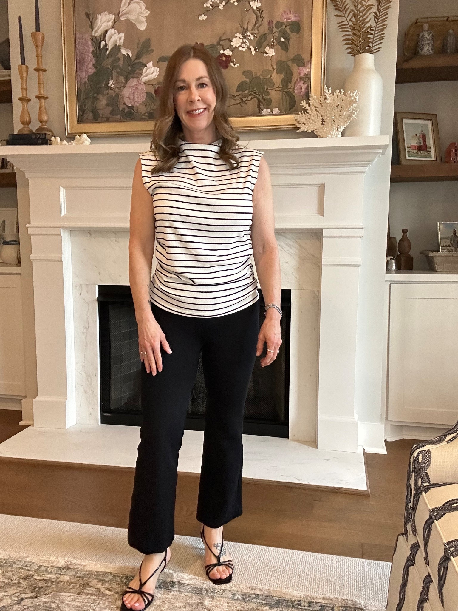 Target top! I sized up to a medium for an oversized fit! 
Spanx pants size small! 
Nine West heels!
#spanx #targetstyle

#LTKootd #LTKPetite