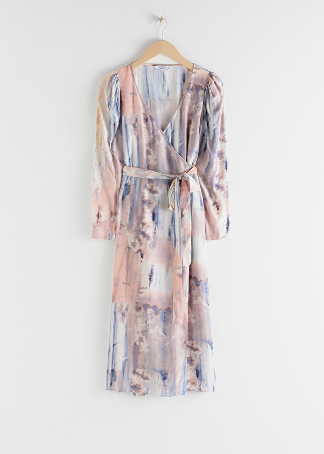 Puff Sleeve Midi Wrap Dress | & Other Stories (EU + UK)