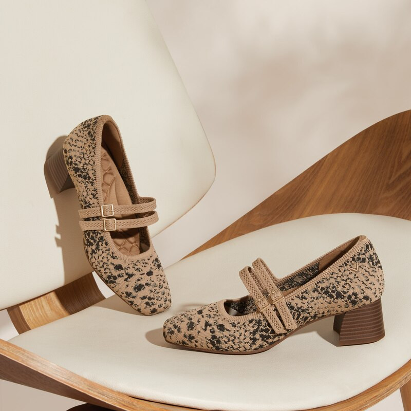 Square-Toe Mary-Jane Heels (Melody Pro Mary-Jane) | VIVAIA