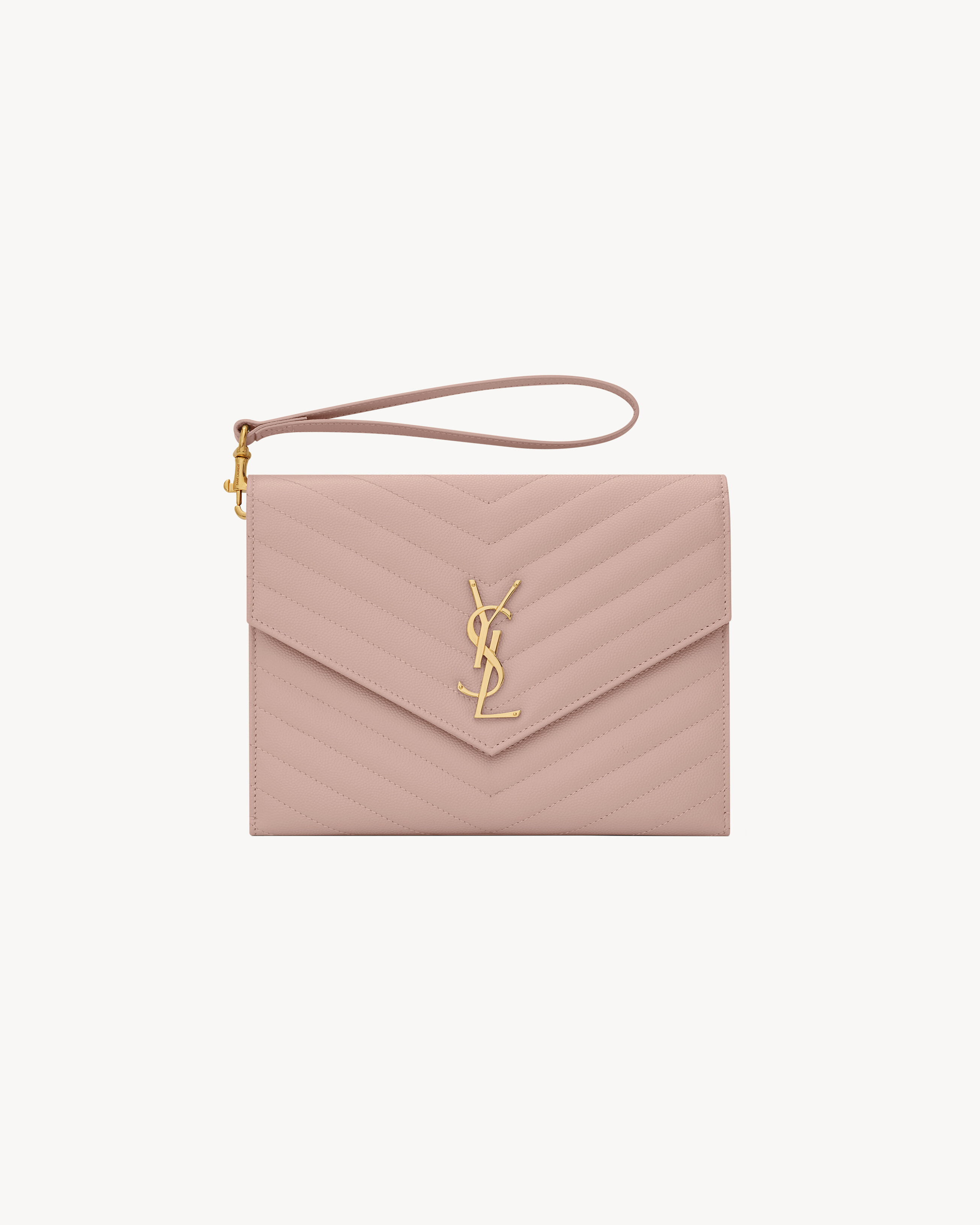 CASSANDRE MATELASSÉ POCHETTE EN CUIR GRAIN DE POUDRE | Saint Laurent Inc. (Global)