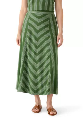 Women's Striped Midi Skirt | Belk