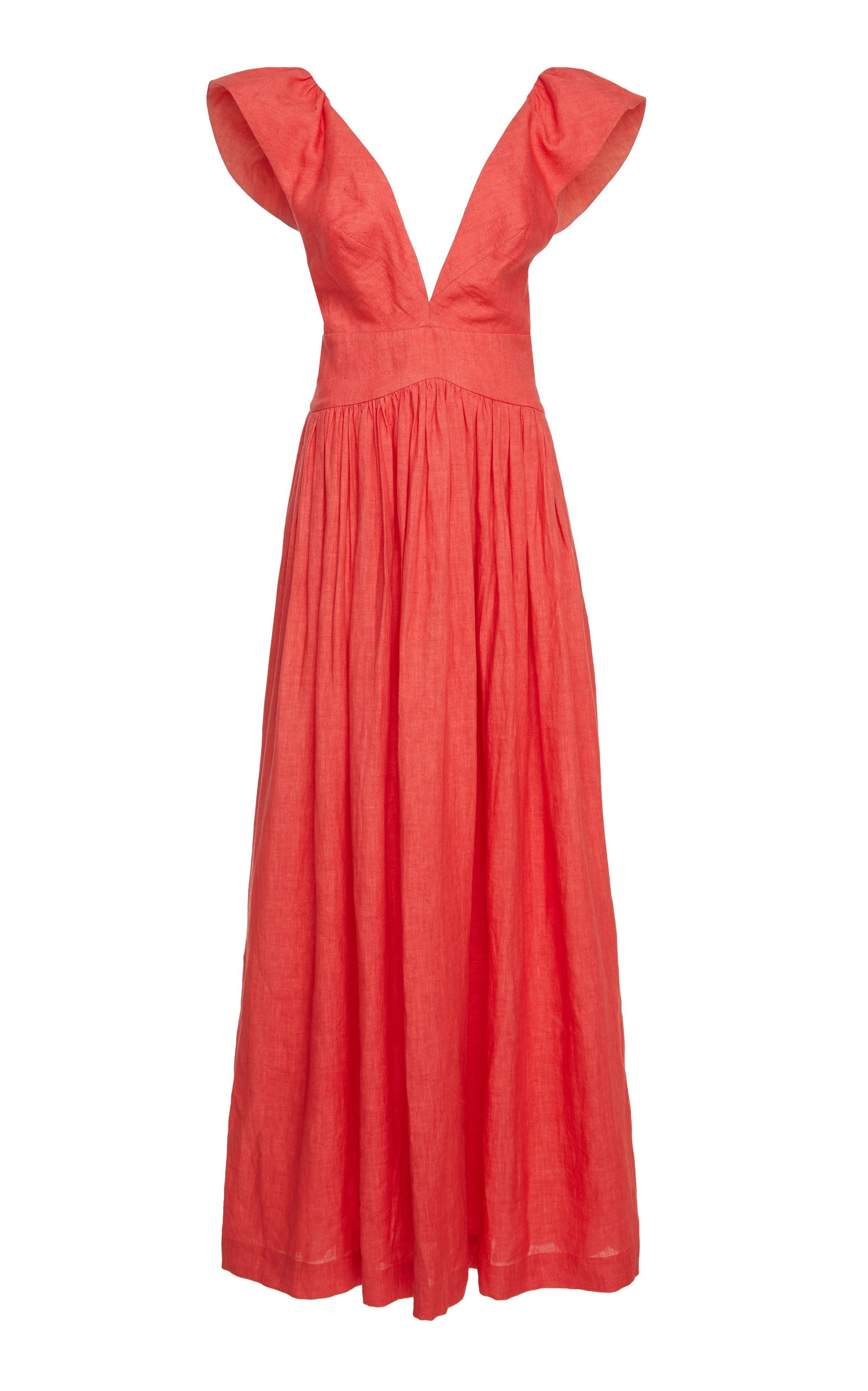 Persephone Linen-Poplin Maxi Dress | Moda Operandi Global