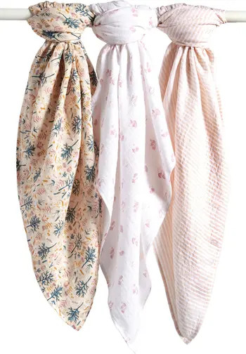 3-Pack Muslin Swaddles | Nordstrom