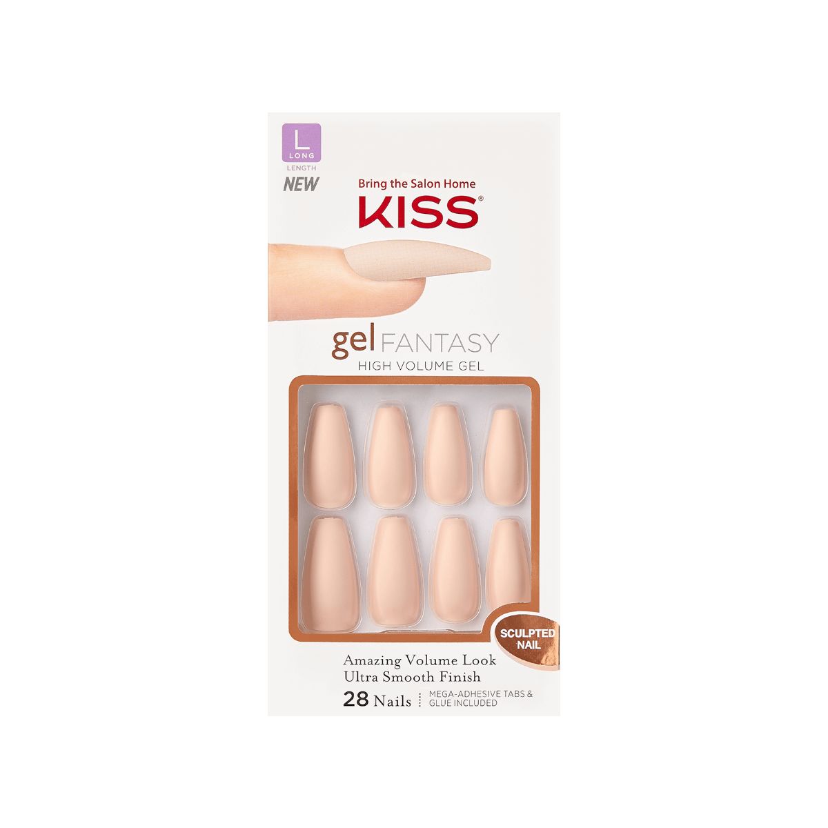 KISS Gel Fantasy Sculpted Nails - 4 the Cause | KISS, imPRESS, JOAH