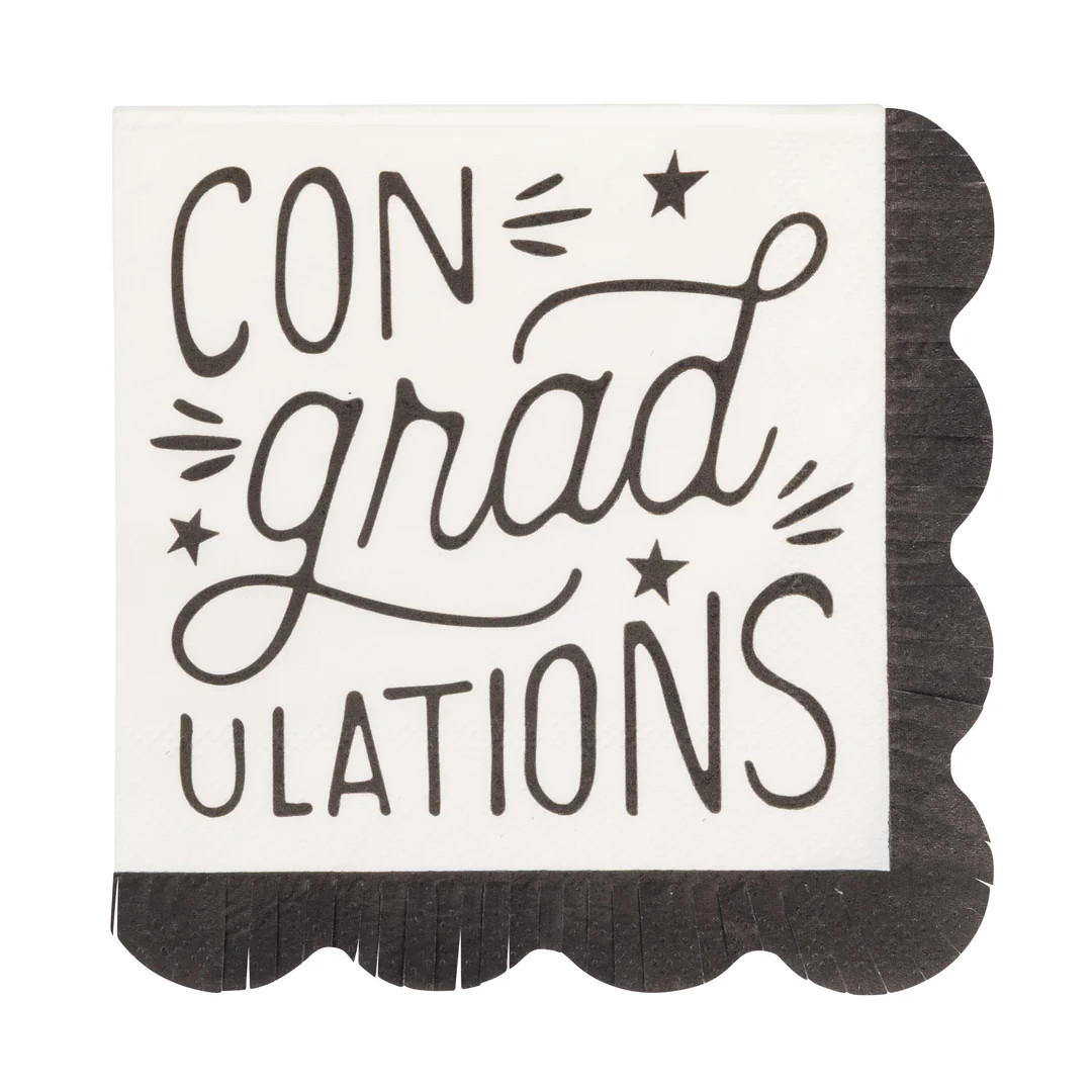 ConGRADulations Cocktail Napkin | My Mind's Eye