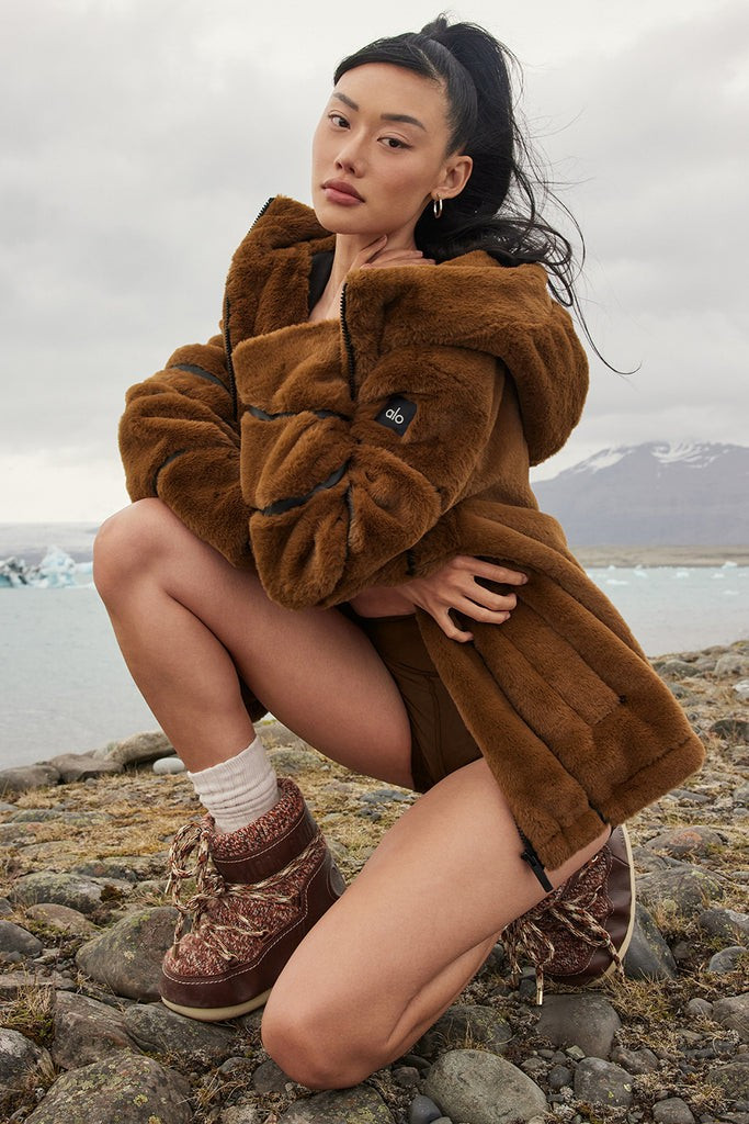 Knock Out Faux Fur Jacket | Alo Yoga (US)