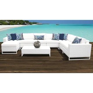 Miami 9 Piece Outdoor Wicker Patio Furniture Set 09bImage Gallery1 / 11Tap to ZoomPrice Informati... | Bed Bath & Beyond