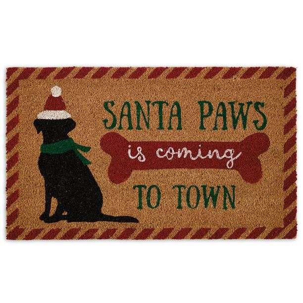 DII Santa Paws Doormat, 18x30" | Walmart (US)