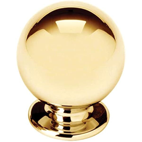 1 1/8" Knob, UNLACQUERED Brass | Amazon (US)