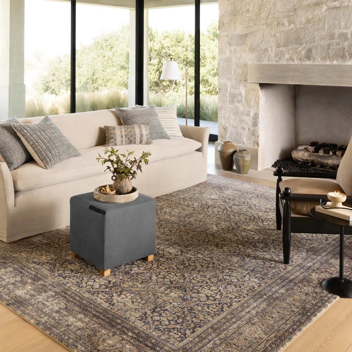 Amber Lewis x Loloi Morgan Denim / Multi Area Rug | Wayfair North America