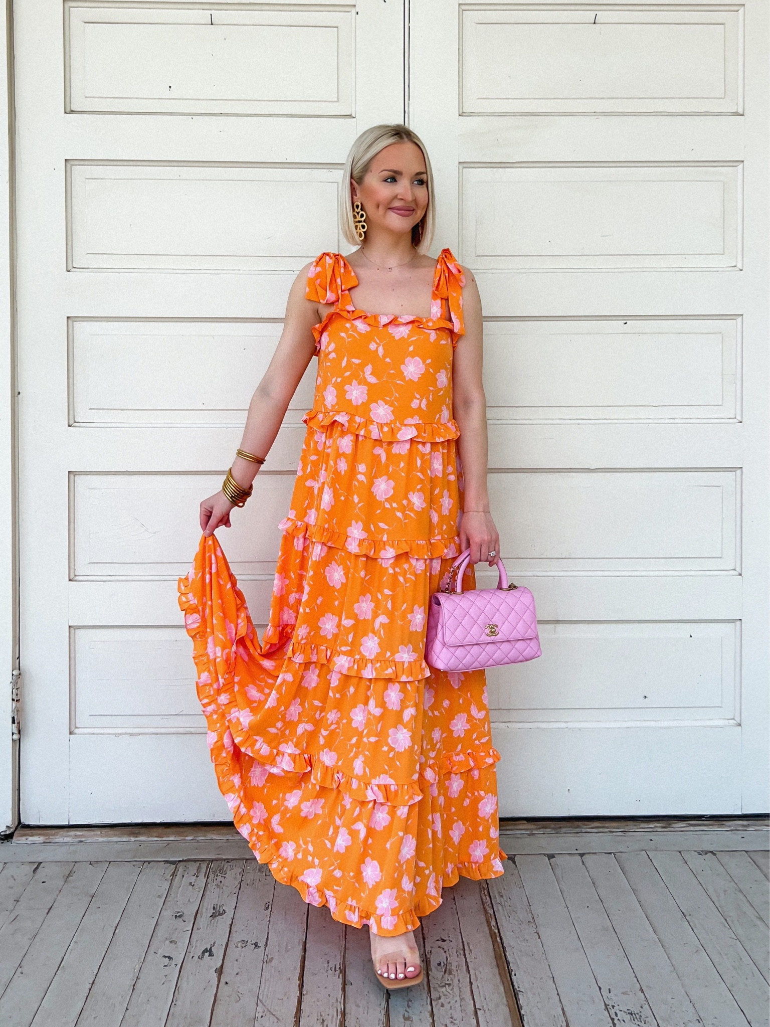 15% off with kelsiebynum 
Orange maxi dress / vacation dress / summer dress / vacation style 

#LTKSeasonal #LTKFind #LTKstyletip