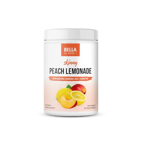 Bella All Natural Skinny Lemonade - Peach Flavor, 560g | Amazon (US)