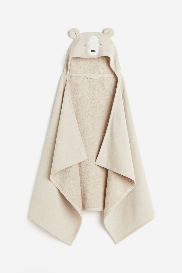 Hooded Bath Towel - Light beige - Home All | H&M US | H&M (US + CA)
