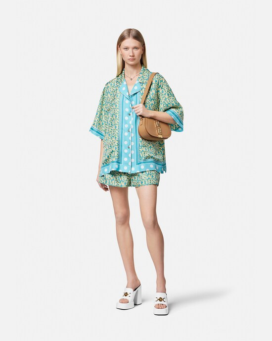 Versace Allover Silk Shirt | Versace (US)