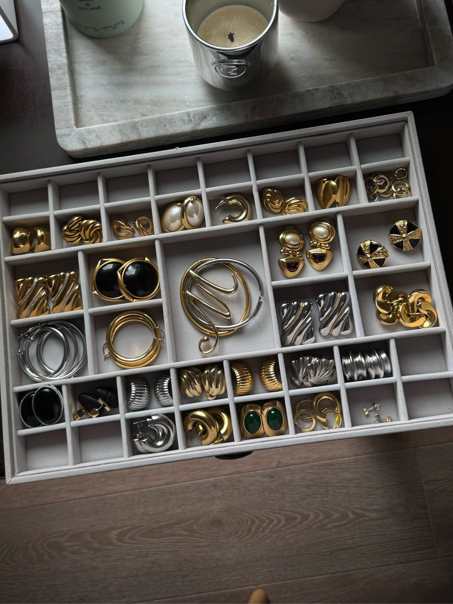 jewelry organizers! this one isn’t for sale anymore but i linked so many similar 