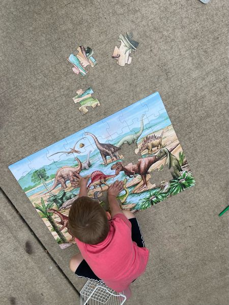 Summers are for puzzles on the driveway ☀️❤️ even if I did 80% of it and he was only interested in the finishing pieces 😅

#LTKxWalmart #LTKFamily #LTKKids