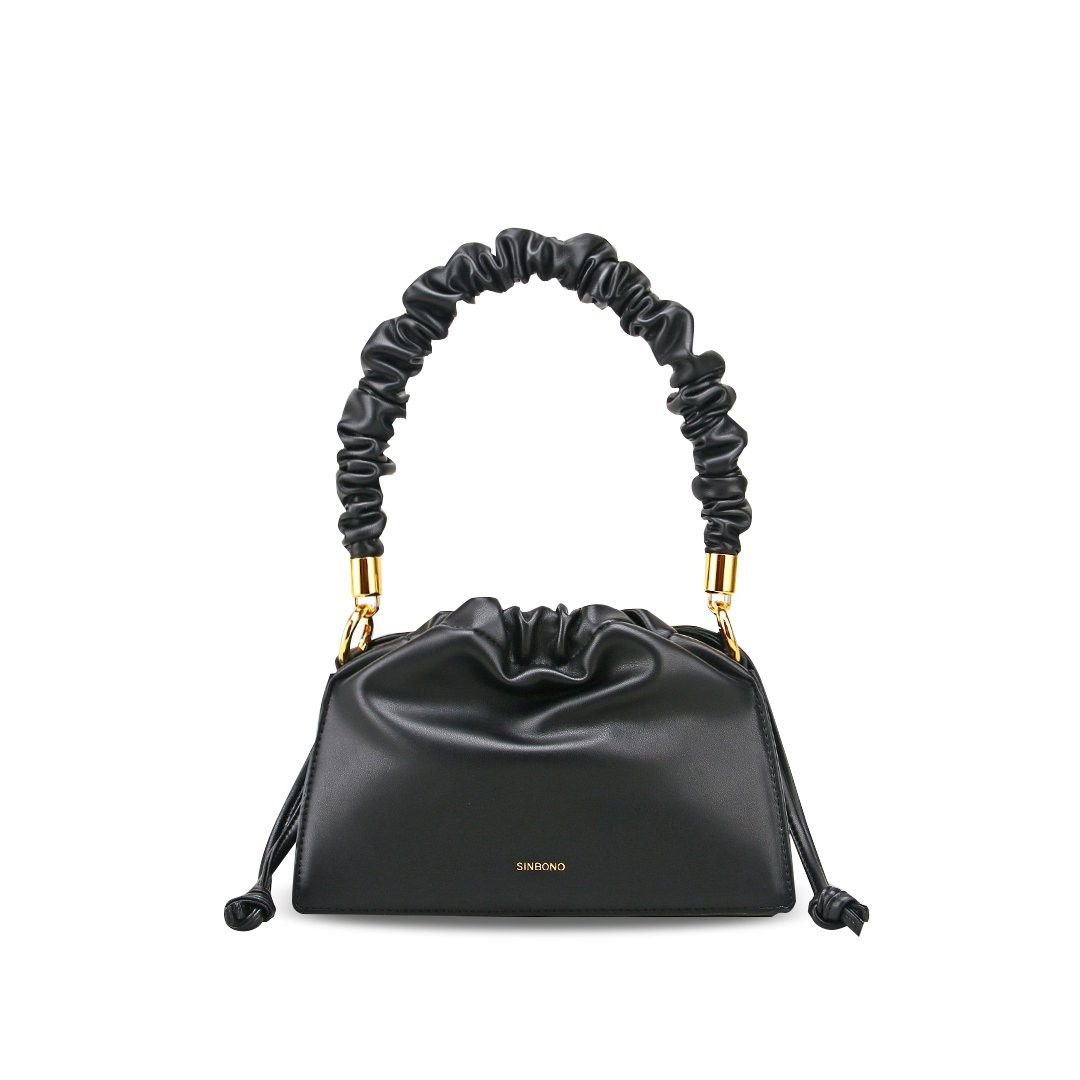 Drawstring Handbag  - Black | SINBONO INC.