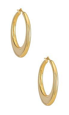 Luv AJ Cannes Hoops in Gold from Revolve.com | Revolve Clothing (Global)