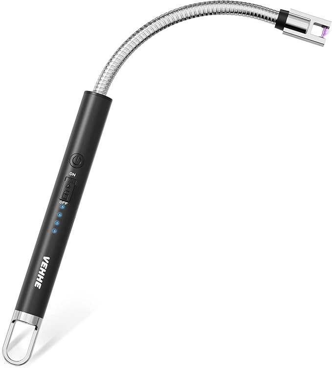 VEHHE Candle Lighter, Electric Rechargeable Arc Lighter with LED Battery Display Long Flexible Ne... | Amazon (US)