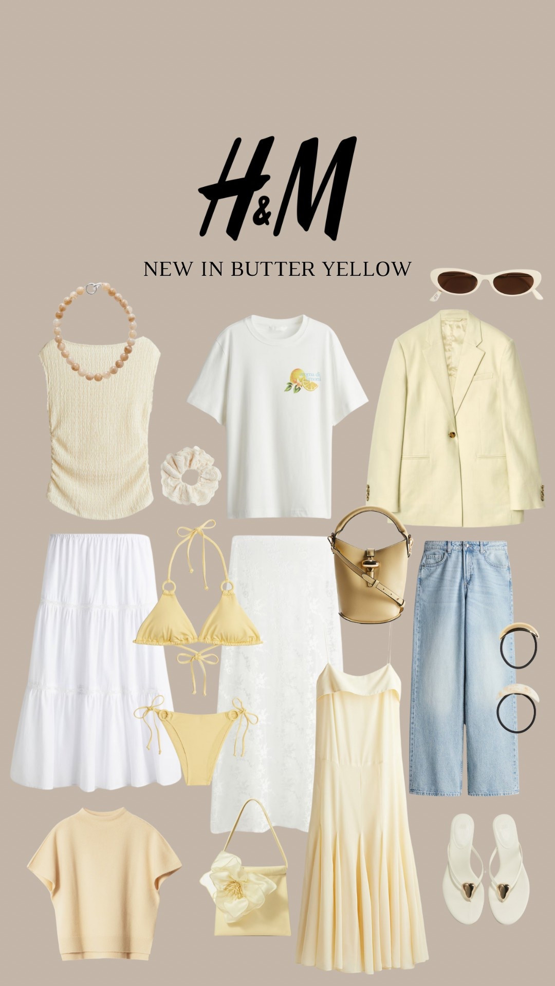H&M new in butter yellow 💛 

Yellow top, yellow blazer, wide leg jeans, lace skirt, yellow dress, satin dress, bikini, T-shirt, white skirt

#LTKAprilSpotlight 

#LTKstyletip #LTKuk