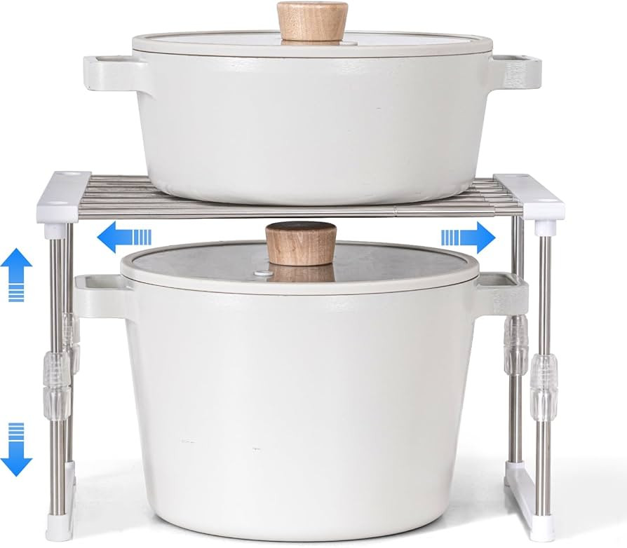 carrotez Expandable Cabinet Organizer, Set of 1 Width & Height-Adjustable Kitchen Cabinet Organiz... | Amazon (US)