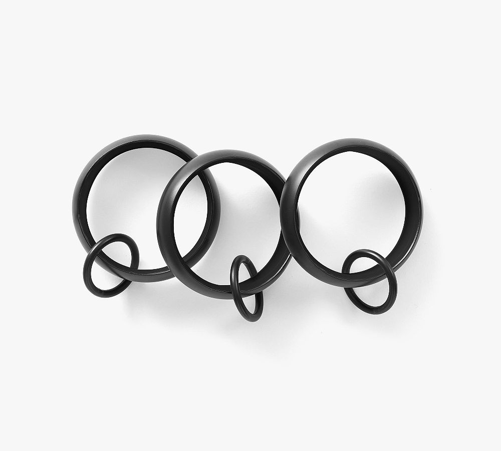 Quiet-Glide Double Round Curtain Rings - Set of 10 | Pottery Barn (US)