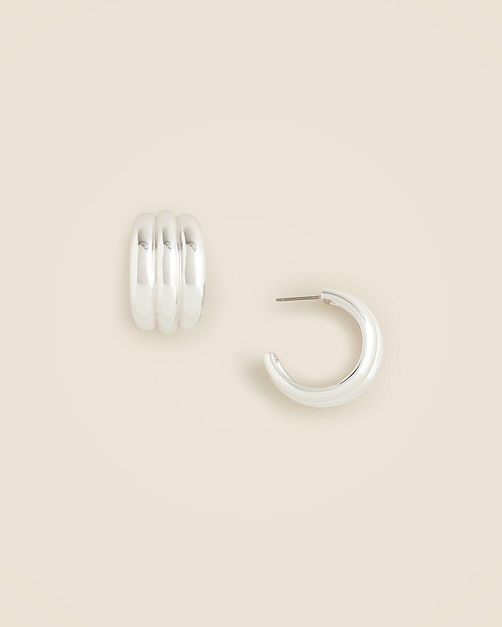 Textured hoop earrings | J. Crew US