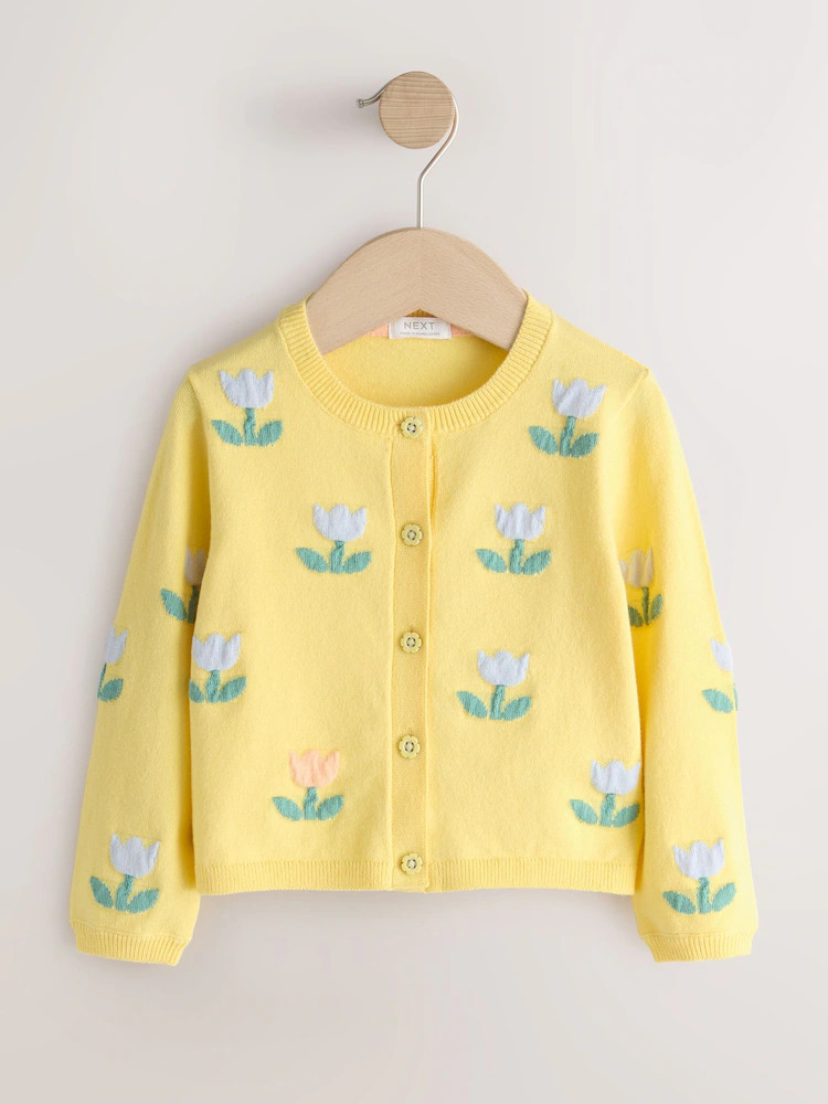 Yellow Tulip Cardigan (3mths-10yrs) | Next US