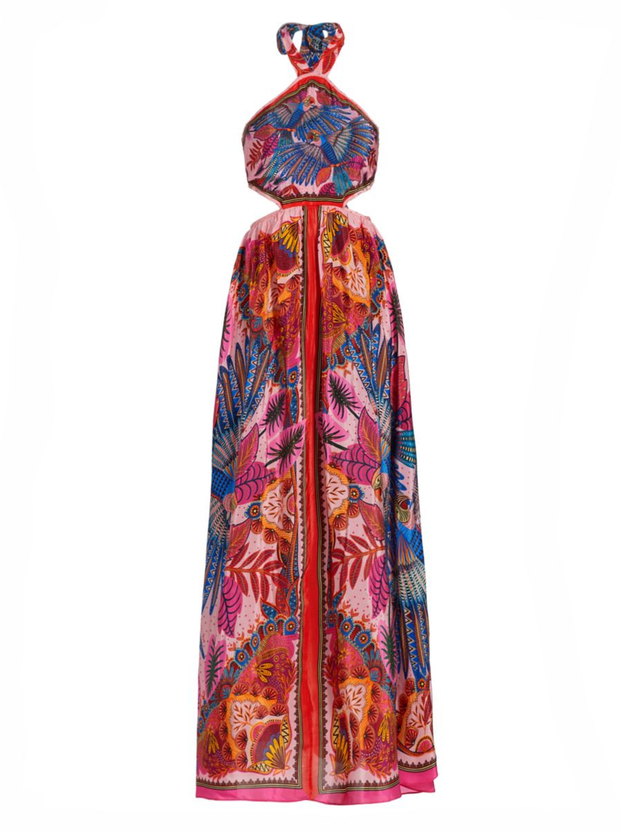 Farm Rio Macaw Scarf Maxi Dress | Saks Fifth Avenue