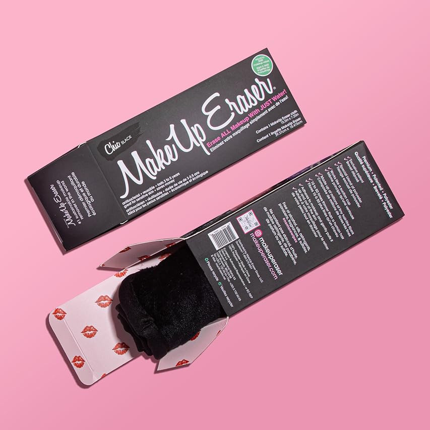 Miracle Face Erase 2 Pack Makeup Remover Face Cloths, Chemical-free, Microfiber, 6 Hair Ties (2 Coun | Amazon (US)