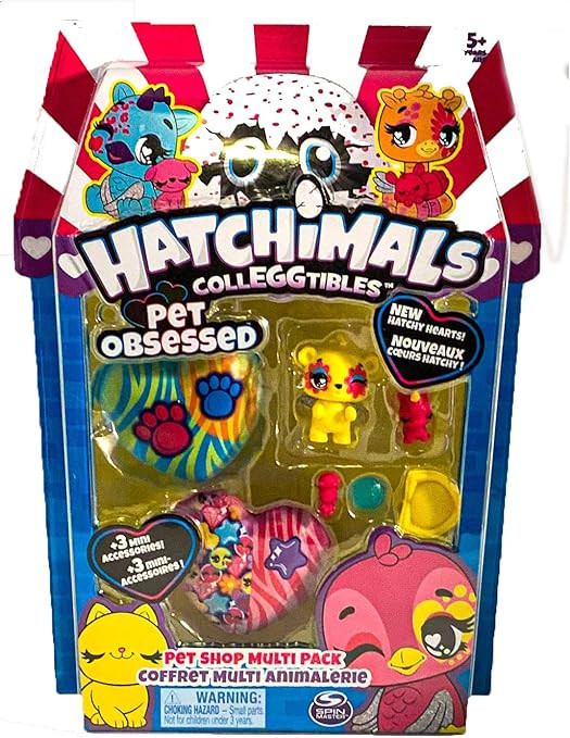 HATCHIMALS COLLEGGTIBLES - Pet Obsessed - Pet Shop Multi Pack New Hatchy Hearts! STYLES VARY | Amazon (US)