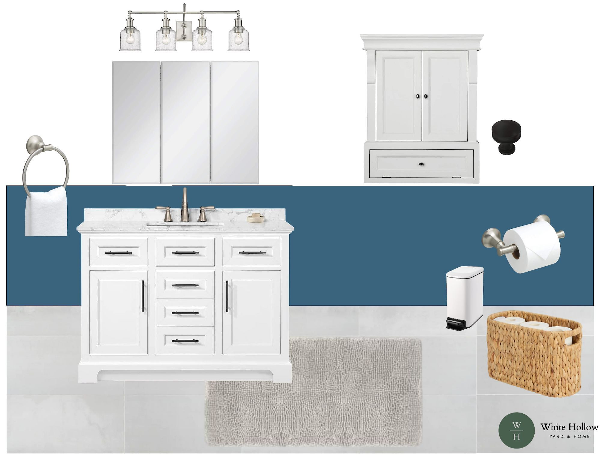 Blue bathroom makeover 

 #LTKHome